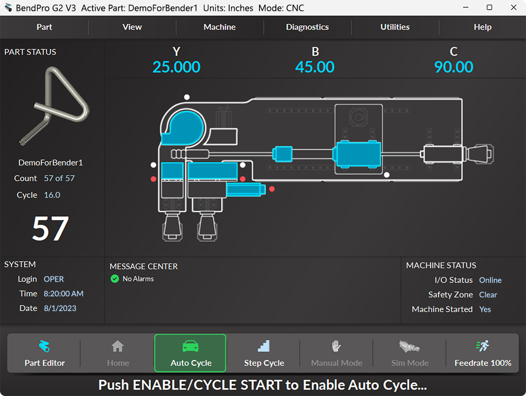 BendPro Office Software Offline CNC mode